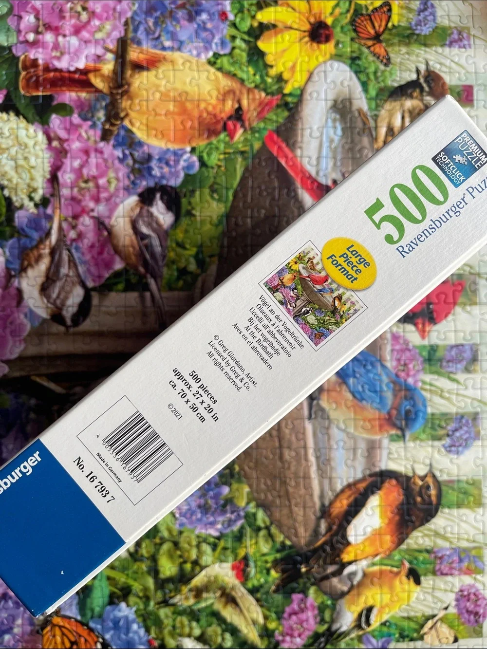 Ravensburger 500 large piece flower and birds puzzle